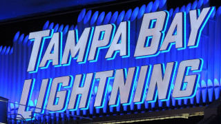 Tampa bay lightning sign night - side of a building free wallpaper for desktop