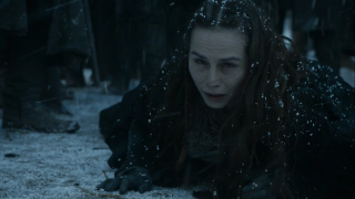 Woman laying snow eyes closed - epic scene free wallpaper