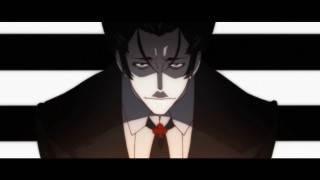 Man suit tie blackwhite striped - his eye free wallpaper