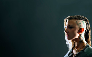 Woman tattoo face earrings necklace - neo free wallpaper