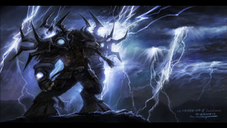 Man armor lightning storm giant - a lightning storm free wallpaper