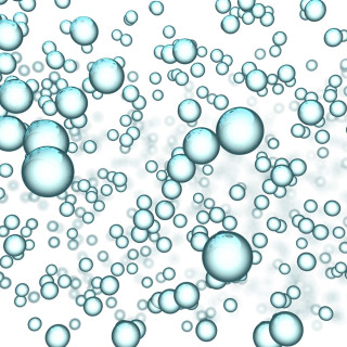 Bubbles floating air white background - free rain wallpaper for tablet
