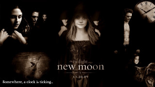 People clock new moon poster - dark shadow free wallpaper