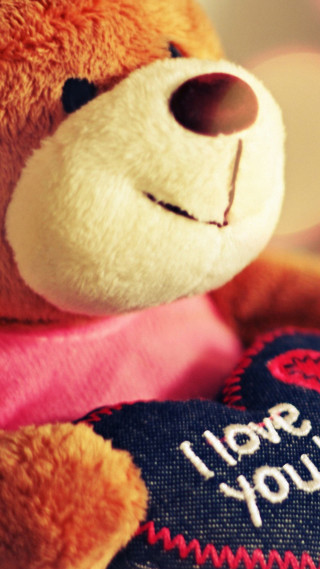 Teddy bear pink shirt heart 3 - rasquache free wallpaper for mobile