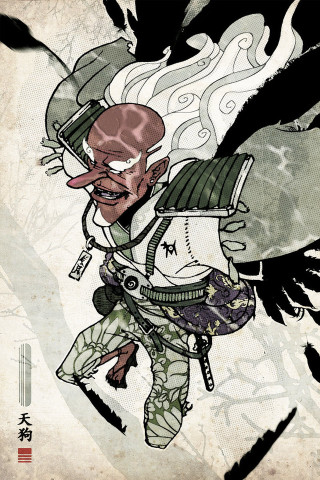 Man hat backpack drawing artwork - yusuke murata free wallpaper for mobile