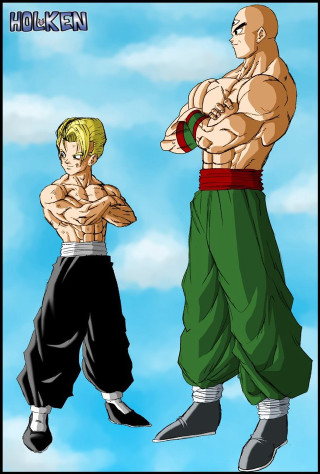 Drawing two people air boxing - a drawing free wallpaper for mobile