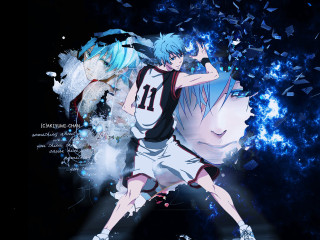 Anime blue hair basketball uniform - a basketball free wallpaper for desktop