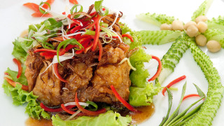 Plate meat vegetables pea sprout - meat and vegetables free wallpaper