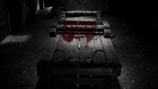 Wooden bench blood stain dark - a wooden bench free wallpaper