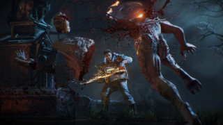 Zombies attacking man dark forest - a dark forest free wallpaper
