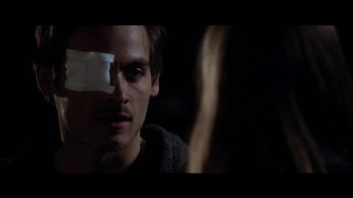 Man bandaged eye patch woman - anamorphic free wallpaper