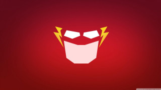 Red background stylized mask yellow - mask free wallpaper for desktop