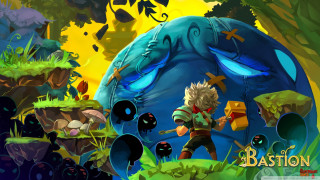 Boy girl forest blue ball - a yellow sky free wallpaper