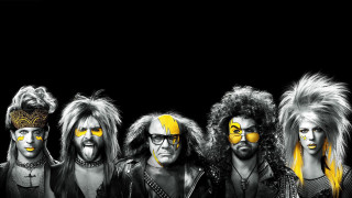 Yellow painted faces long hair - painted free wallpaper