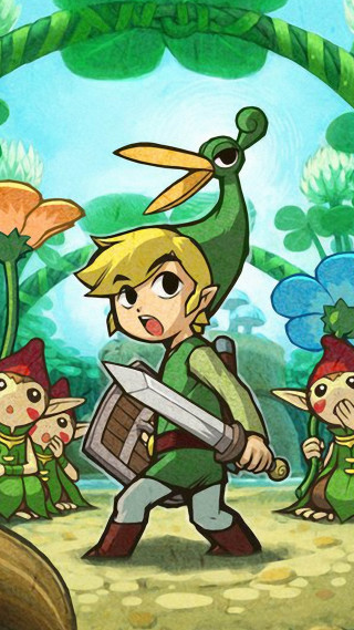 Cartoon link people sword forest - a forest free wallpaper for mobile