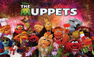 Muppets fireworks pose picture sign - the background and a sign free wallpaper