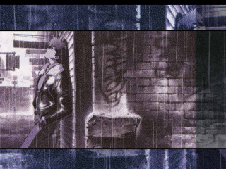 Gothic urban rainy umbrella man - comic free wallpaper for desktop