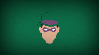 Purple mask green hat character - charles codman free wallpaper