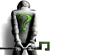 Man green question mark back - charles codman free wallpaper