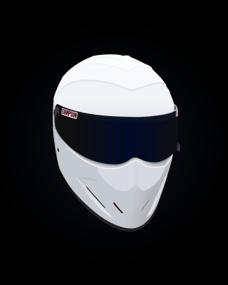 White helmet black visor black - vector free wallpaper for mobile