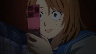 Girl holding cell phone surprised - a girl holding free wallpaper