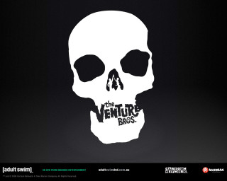 Venture bros skull red arrow - a white skull free wallpaper for desktop