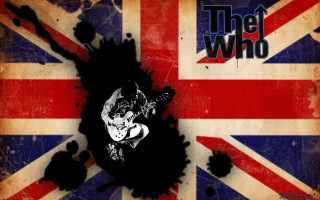 British flag guitar the who - british free wallpaper