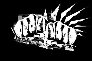 Hands knife fork city drawing - tattoo free wallpaper