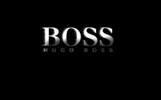 Black background boss silver letters - bourgeoi free wallpaper