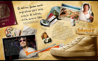 Collage sneakers passport travel adventure - a mans face free wallpaper