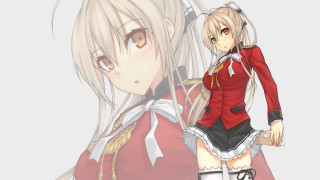 Anime blonde hair red uniform - another character free wallpaper