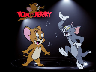 Two cats dancing stage music - the screen free wallpaper