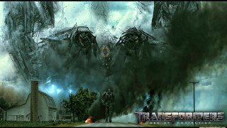 Giant monster structure smoke people - mouth free wallpaper