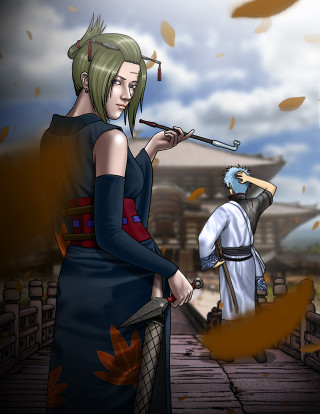 Woman sword man costume sky - his hand and a sky background free wallpaper