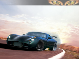 Car driving road cat eyes - art station free wallpaper for desktop