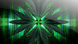 Green flower bamboo jungle light - a green flower free wallpaper