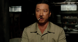 Man mustache shirt smoking cigarette - chang daichien free wallpaper