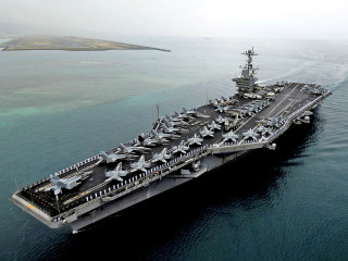 Aircraft carrier ocean island floating - felixkelly free wallpaper