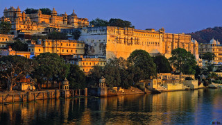 City river buildings trees bank - the bank free wallpaper