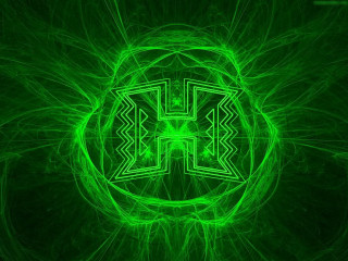 Green abstract background letter h - a green abstract background free wallpaper