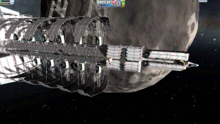 Moon space station satellite aurora - nearby free wallpaper for desktop