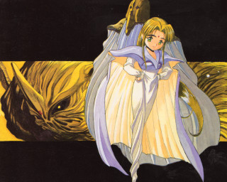 Woman white dress sword dragon 2 - a sword next free wallpaper