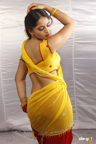 Woman yellow sari posing picture - still free wallpaper for mobile