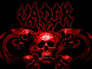 Red skull black background red 2 - dark art free wallpaper