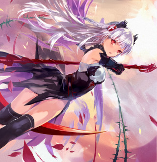 Woman long hair sword flying - auto free wallpaper for tablet