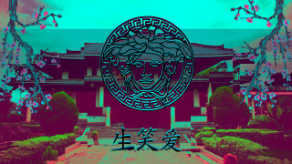 Building woman statue chinese vaporwave - eishōsai chōki free wallpaper