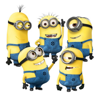 Minions group camera pointing funny - the other pointing free wallpaper