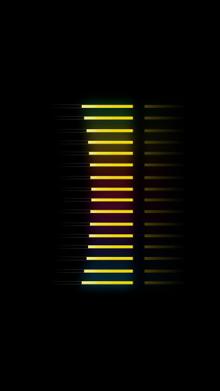 Black background yellow red stripe - dynamic free wallpaper for mobile