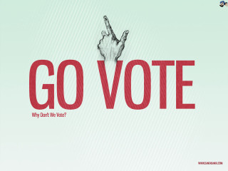 Peace sign go vote hand - aya goda free wallpaper