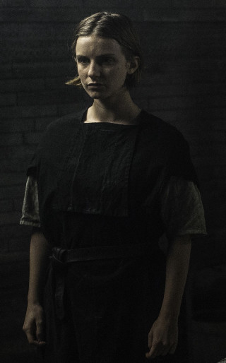 Woman black dress dark room 3 - a dark room free wallpaper for mobile